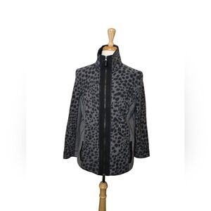 Gerry Weber Edition Wool Animal Print Jacket Gray Black Women’s 46‎ (US 16)
